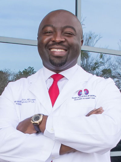 Nnamdi Nwaohiri, MD, MPH, with Kidney Specialists of Georgia, Lawrenceville, GA